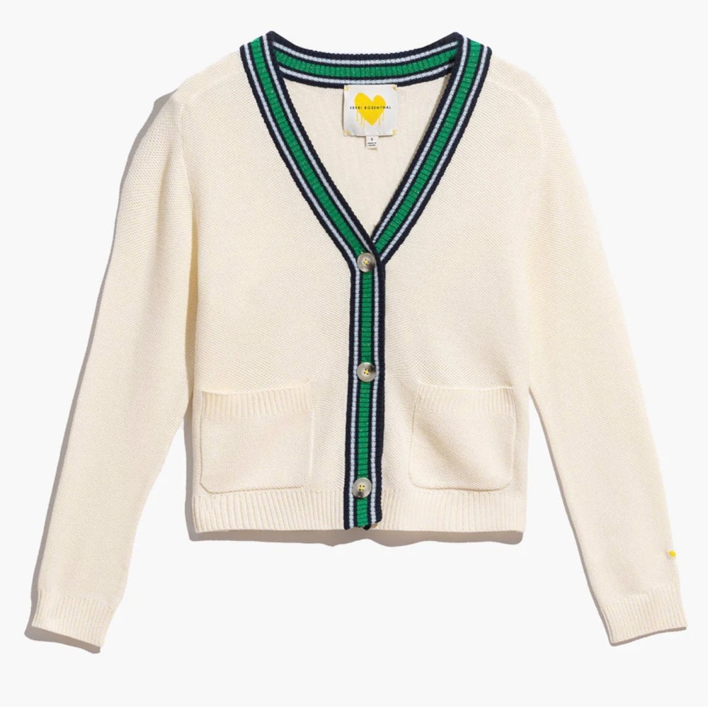 Kerri Rosenthal Milly Cardi Oatmilk Medium
